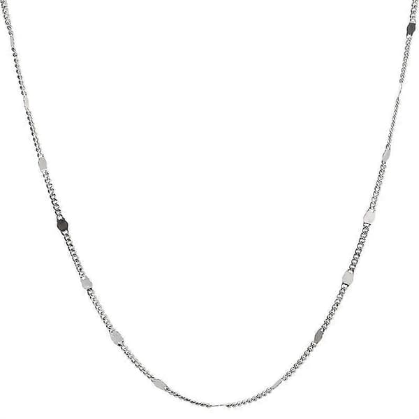 Trendy Choker Halskæde Sølv Kvinder Kraveben Kæde Mode Smykker, 1 stk