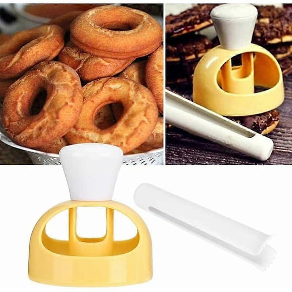 Smultringkutter, smultringformkutter med dyppeklips, smultringmaskin for bakverkdeigverktøy 8*8cm