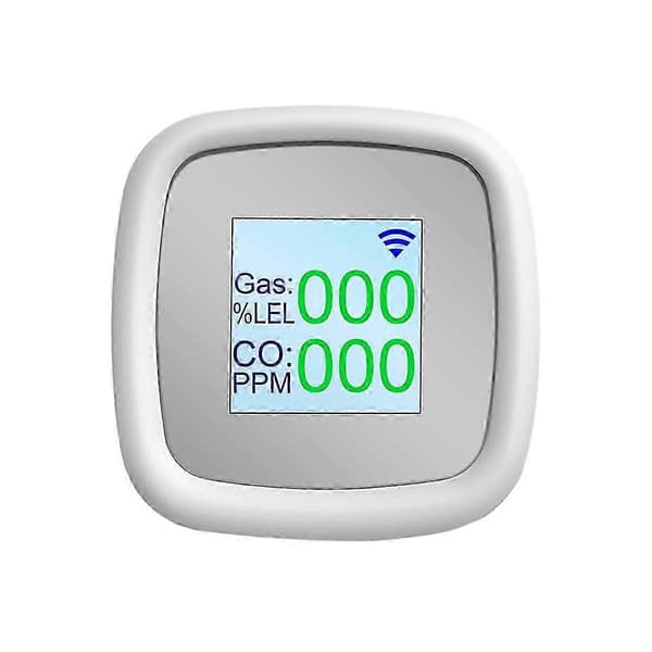 WIFI Brennbar Gassdetektor Gassalarm Digital Gassdeteksjonssensor Lydalarm Smart Luftkvalitetsdetektor Db