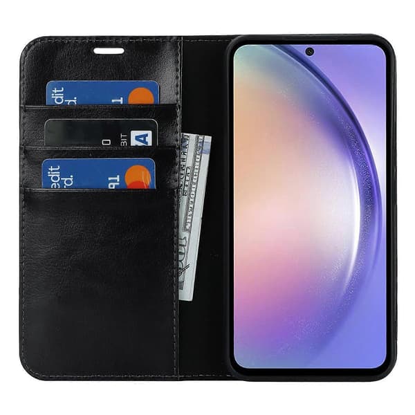 Plånboksfodral i Läder med Ställ för Samsung Galaxy A54 5G