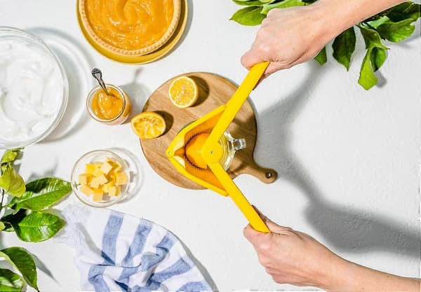 10\" Original Lemon Fluicer Easy-Squeeze Ergonomisk Manuel Foldbar Pladsbesparende Citrus Juicer Presser Reducerer Nødvendig Anstrengelse