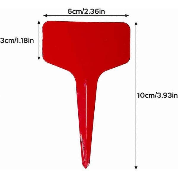 600 st 10×6cm Vattentäta T-formade Återanvändbara Växtetiketter