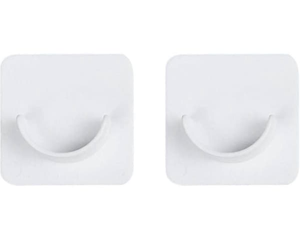 Set med 4 U-formade gardinstångsfästen 4cm