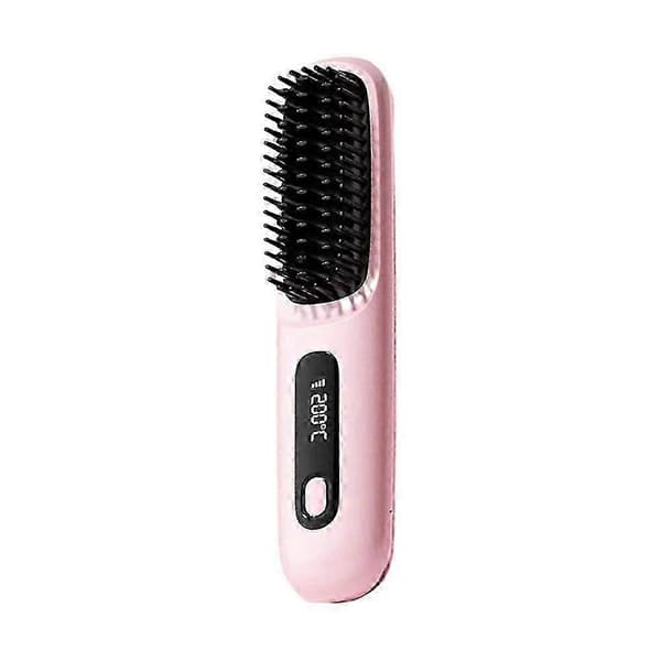Brush Pro Numoya Plattång Uppladdningsbar Sladdlös Plattång (Rosa)
