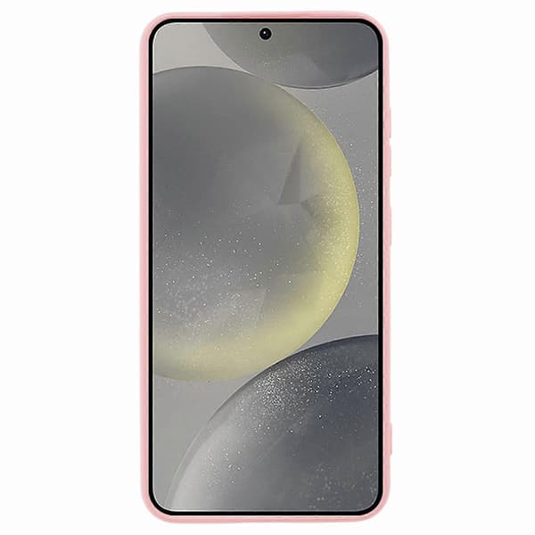 För Samsung Galaxy S25+ Mobilskal Böjd Kant 2.0mm TPU Skyddande Mobilskal - Rosa (Rosa)