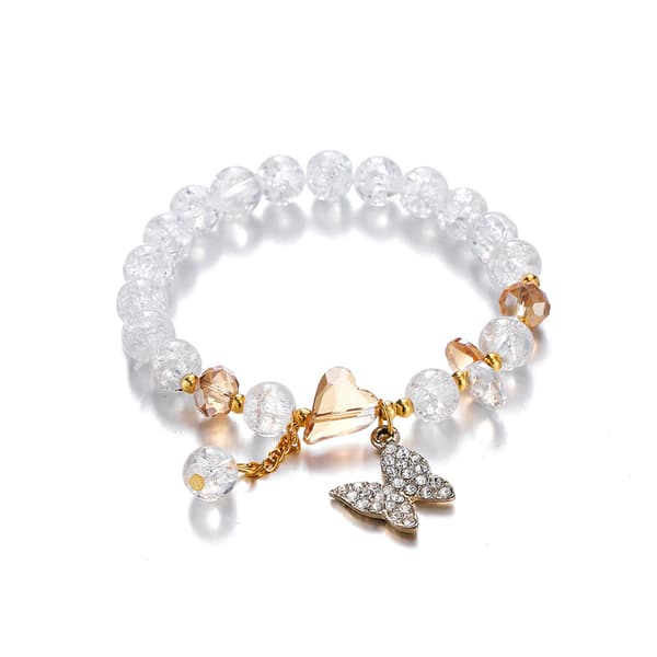 2024, Krystall Diamant Sommerfugl Armbånd for Barn (stil 9)