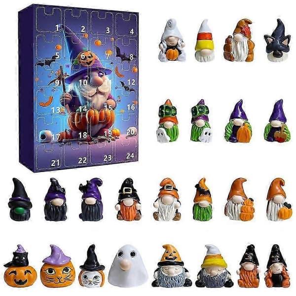 Halloween Nedtellingskalender med 24 festlige overraskelsesblindbokser