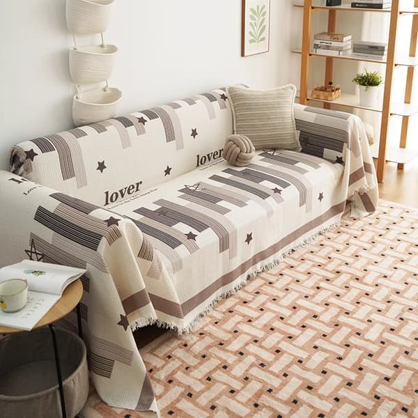 Vaffel sofa håndklædebetræk sofa håndklæde