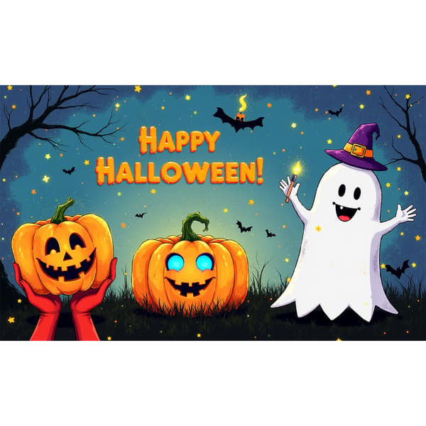 Halloween bakgrunnsklede festlig atmosfære dekorasjon-283