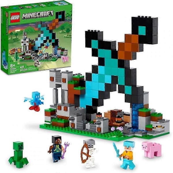 Minecraft Sword Outpost 21244 Byggset (med Crawler och Warrior Modeller) - UK Leksaker