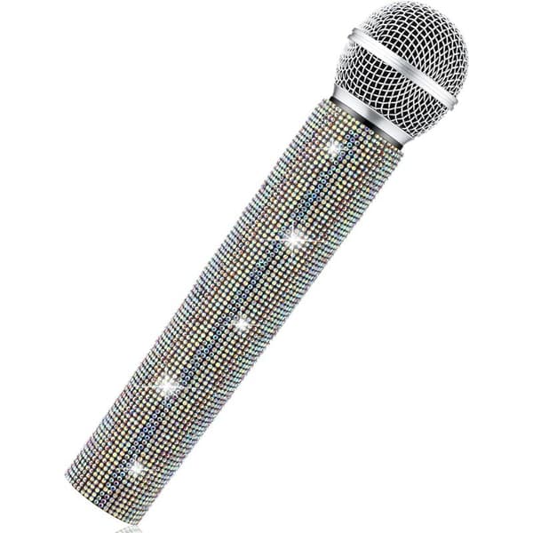 Diamantbesatt Rhinestone Mikrofon Diamantsett (AB Farget Diamant)