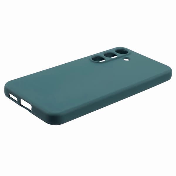För Samsung Galaxy S25+ Mobilskal Böjd Kant 2.0mm TPU Skyddande Mobilskal - Midnattsgrön (Midnattsgrön)