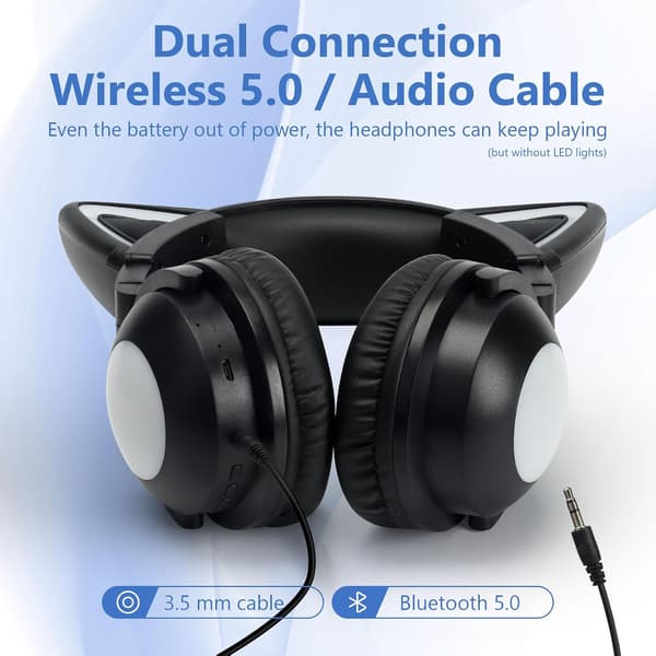 Kattöron, Bluetooth-headset, HIFI-ljudkvalitet