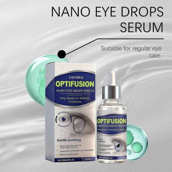 1-5x Optifusion øyedråper, Herbionyx Nano øyedråpeserum, med lutein, vitamin C og E (3 STK)