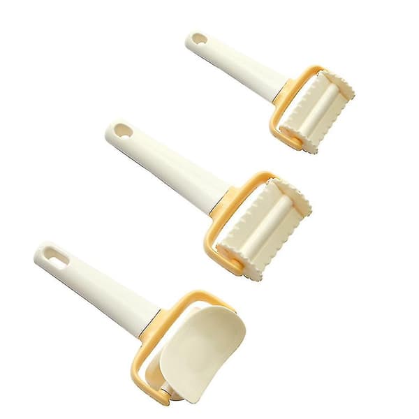 3kpl/setti Rolling Angel Keksi Ravioli Leikkuri Rolling Crimped Circle Leikkurityökalu
