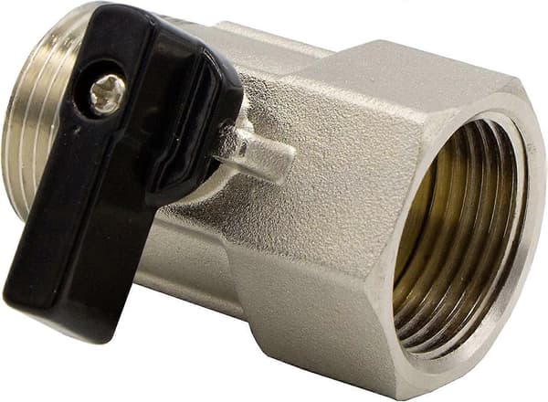 1/2\" IG x 1/2\" AG Mini Kuglehane, Krom