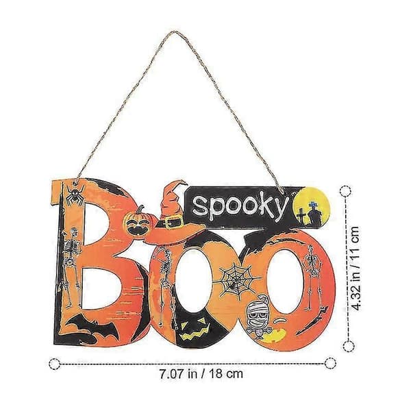 To Halloween Trævedhæng til Temadekoration og Festlig Gavegivning
