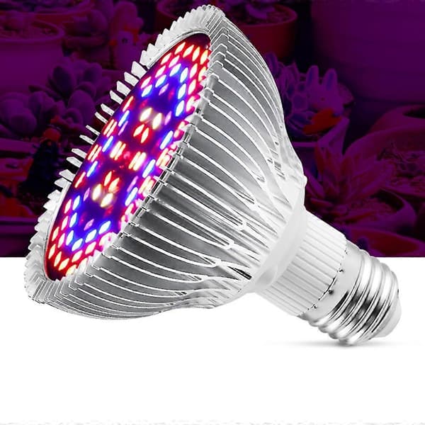 Typ A 40 LED E27 Växtlampa med 5730 LED-chip, Fullspektrum Inomhus Växtlampa
