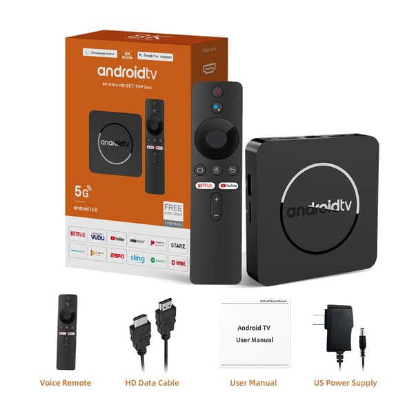 Android TV Q1 H313 Internet TV -boksi (2+16GB)