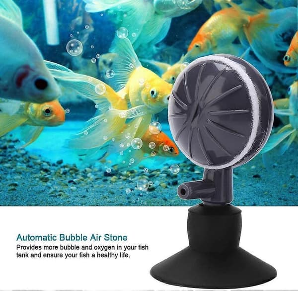 2-pack Justerbara Roterande Bubbel Luftstenar Syrediffusor med Sugkoppar för Akvarier Hydroponisk Pump