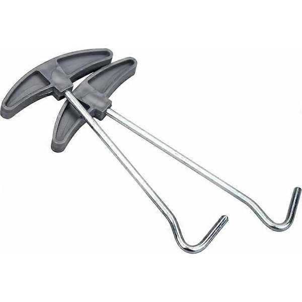 2 stk. plugguttrekker teltplugger plugguttrekkere plugg bakkehake plugguttrekker for enkel fjerning av plugger