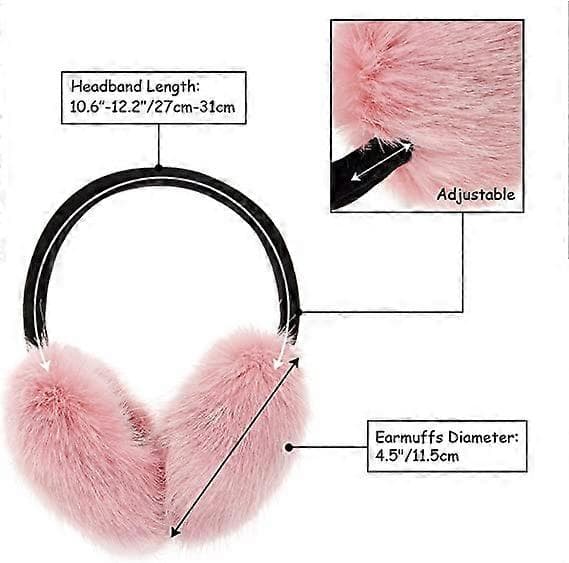 unisex fuskpäls öronmuffar, vinteraccessoar, öronmuffar, öronvärmare