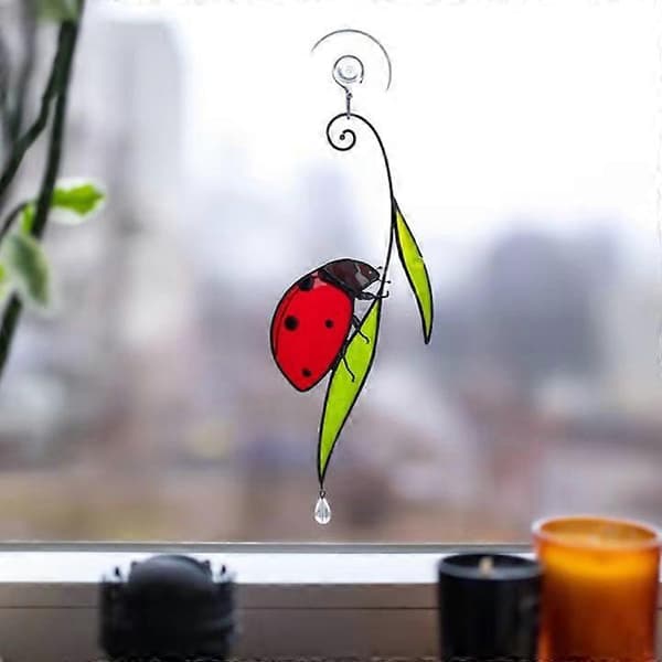 Engler Vindu Hengende Solfanger Mini Par Glassmaleri Akryl Solfanger Panel Ornamenter (A)