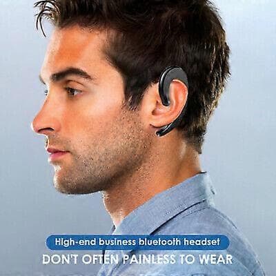 2×Benledning Krok Hörlurar Bluetooth Trådlösa Stereo Hörlurar Öronsnäckor Sport