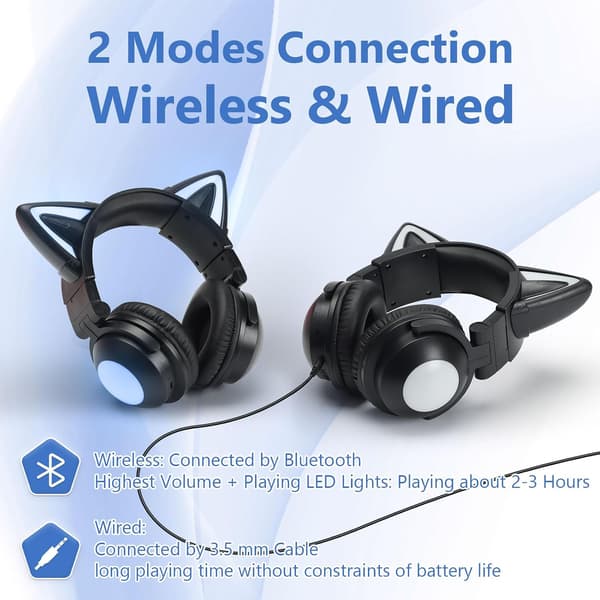 Kattöron, Bluetooth-headset, HIFI-ljudkvalitet