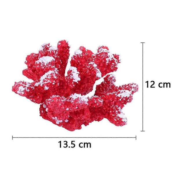 1 stk. polyresin koral ornament til akvarium dekoration