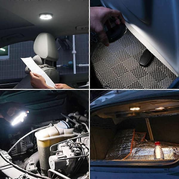 LED-lys for bilinteriør, kuppel, tak, leselys, bagasjeromslampe, USB