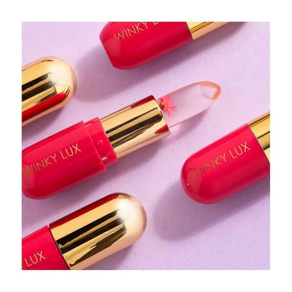 Winky Lux Flower Balm Läppstift, Rosa - 0.13oz