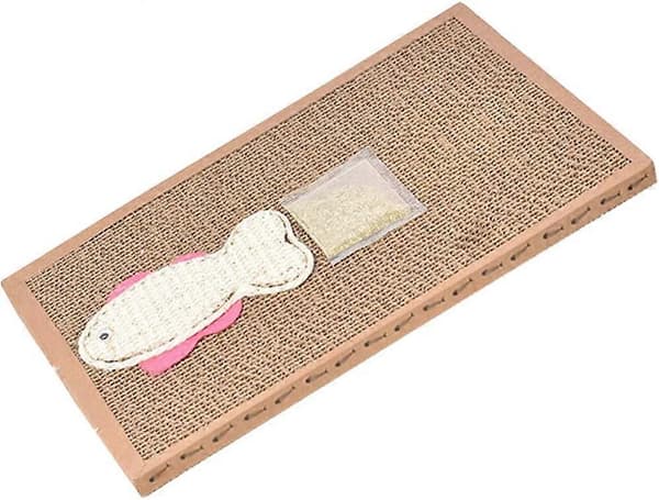 Katteskrape, Sisal Katteskrape, Kattslipebrett, Lounge Skrapeputer med Kattemynte for Kattslipekloer, Hvile, Sofa og Møbelbeskyttelse