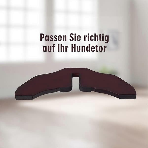 2 x Furu støtteføtter for hundegjerde 2 cm gitterføtter for sikkerhetsgrind brun