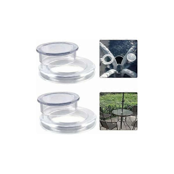 Parasoltilbehør, terrasse stearinlys padle paraply bord paraply silikone ring hætte dæksel, 4 stk hul ring dæksel