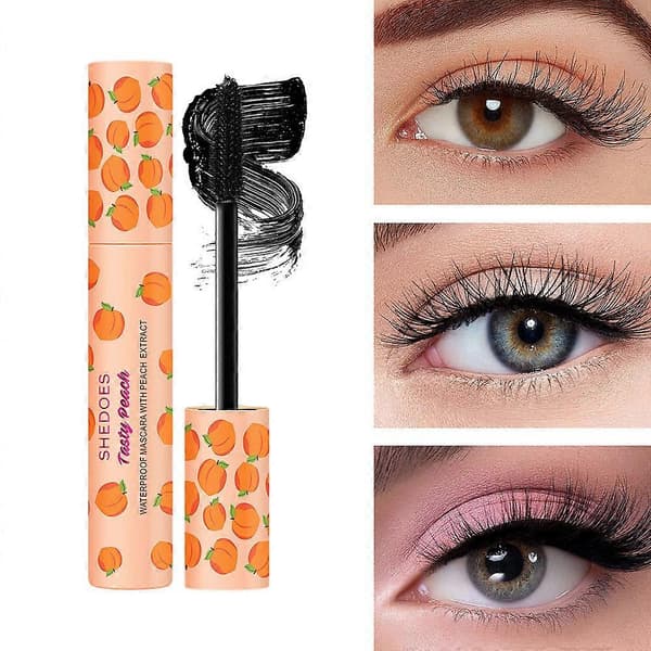Mascara Sort Vippebørste 3D Silke Tyk Krøllende Forlængende Øjenvipper