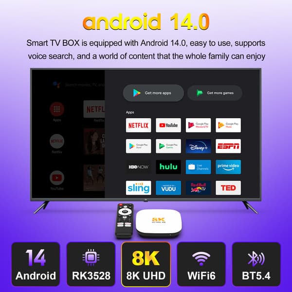 H96maxM2PLUS Internet Set-Top Box (4+32GB)