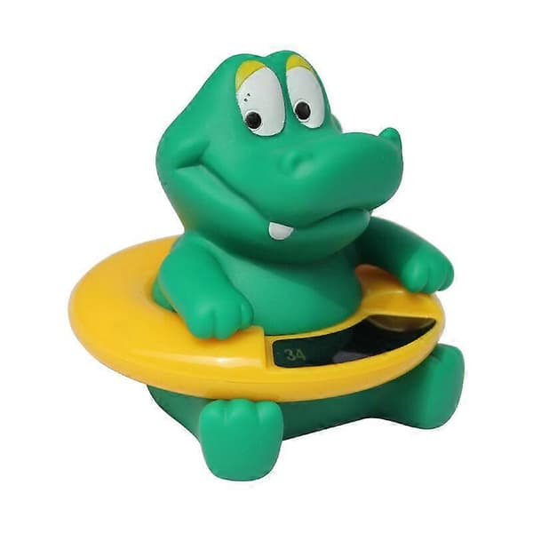 Baby Bade Termometer LED Temperaturvisning Sødt Dyretermometer, Krokodille