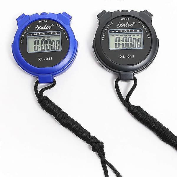 1 stk. Multifunktionel elektronisk stopur, sportsstopur, ABS digitalt stopur (SORT)