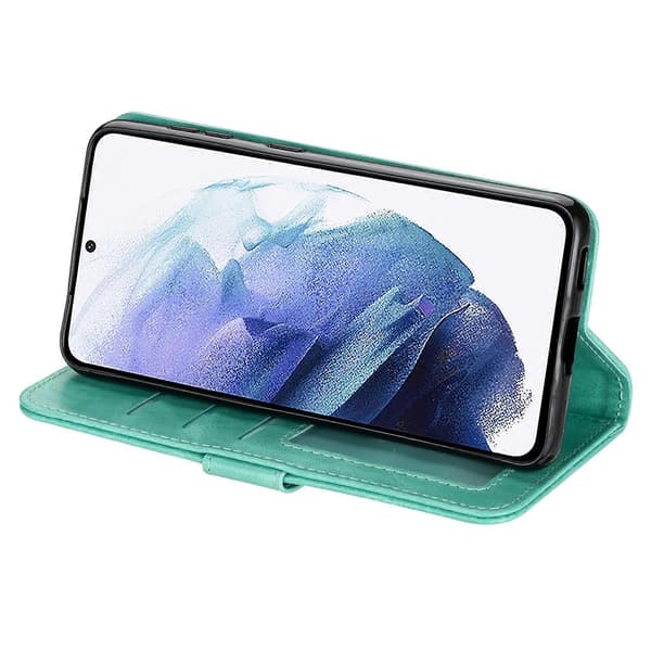 För Samsung Galaxy S25+ Mobilskal Anti-Rep Blixtlås Plånbok Läder Telefonskydd - Grön (Grön)