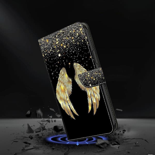 For Galaxy A34 5G mobiltelefondeksel (Gullvinge)