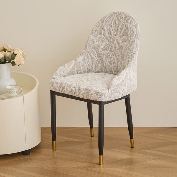 Yleiskäyttöinen chenille-ruokapöydän tuolinpäällinen
