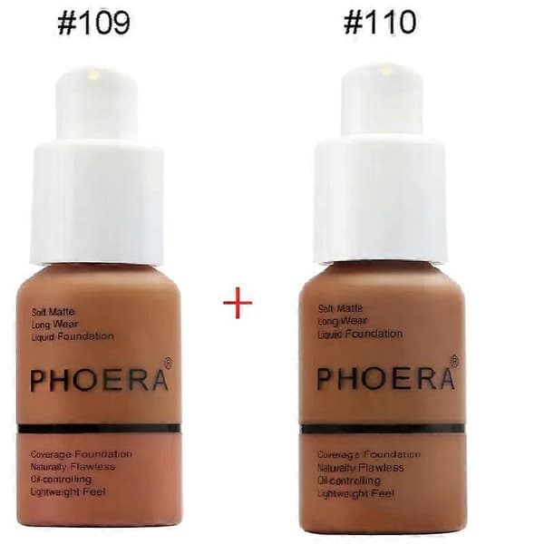 PHOERA Liquid Coverage Foundation Facial Base Cream Brighten Moisturizer Mineral Full Cover Concealer Makeup TSLM1 (C19)