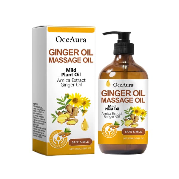 Ingefäraolja lymfdränagemassage, lindrar muskeltrötthet. 2pcs