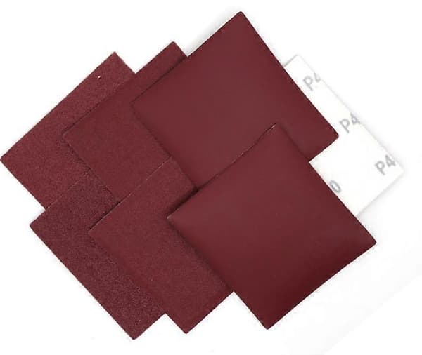 AccessoriesBox med 15 slibeark slibeplade, 11*10cm, rød