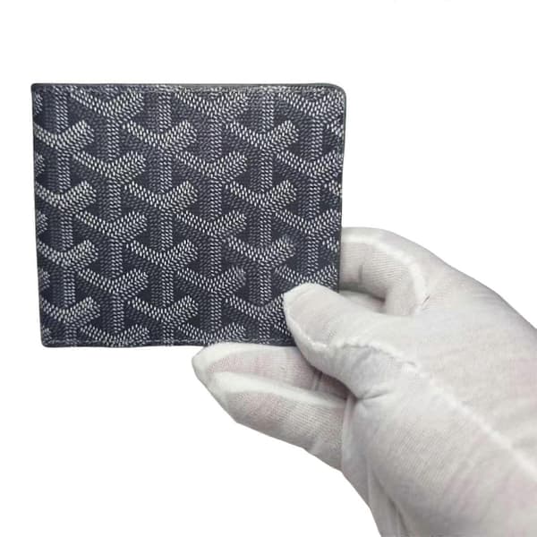 Moderne Kort Pung, Houndstooth Print PU Læder Kortholder Kontantpung, Designet til Kvalitetsfolk, Grå