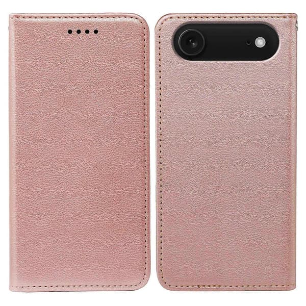 För iPhone 17 Air Telefonfodral Plånboksstil RFID-blockerande Läder Telefonskyddsfodral Stark Magnetisk Stängning