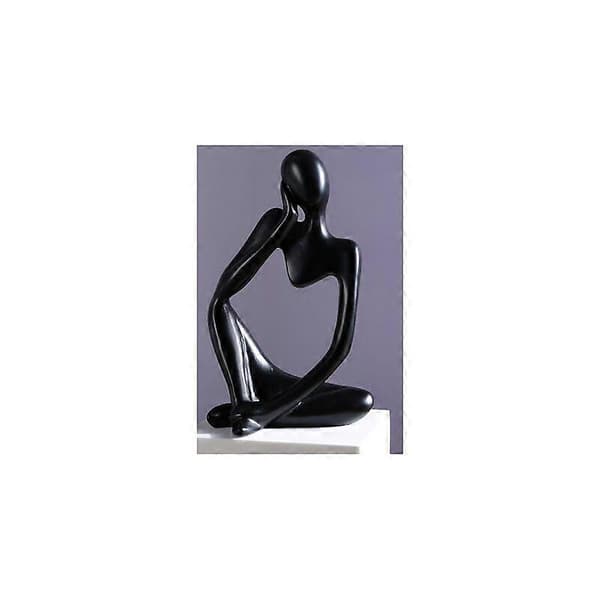 Abstrakte stue statuer moderne harpiks stue statuer &amp; skulpturer - Sort