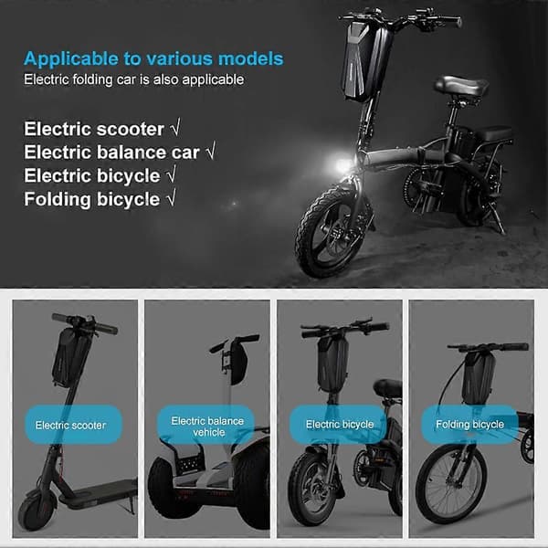 TAKEZERO T08 2L Elektrisk Cykel Scooter Framväska EVA+PU Hårt Skal Cykelstyre Förvaringsväska
