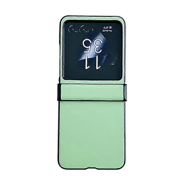 Motorola Razr 40 Ultra Solid Lærtekstur Tre-delt Telefonveske (Grønn)
